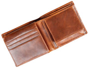 Cartera plegable Dents Itchen Coin - Marrón coñac