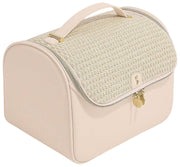 Estuche cosmético grande Stackers - Blush Raffia