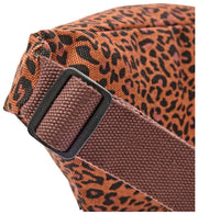 Riñonera Roka Mill Hill de lona de algodón - Mini Leopard Brown