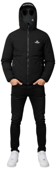 Helvetica Mountain Pioneers Chaqueta Cortavientos Con Capucha Eyeblock - Negro
