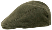 Gorra plana Dents Grafham Herringbone Tweed - Verde Bosque