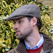 Gorra plana Dents Stanwick de tweed - Marrón