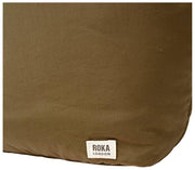 Bolso de hombro Roka Oxford mediano Taslon - Marrón musgo