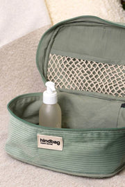 Hindbag Gaspard Neceser - Terciopelo Verde Menta