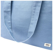 Bolso Tote Roka Sloane Mediano De Lona De Algodón - Azul Aviación