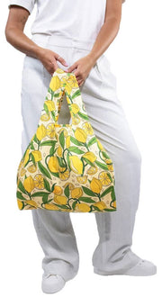 Bag Kind Bag London Medium reutilizable - limones amarillo/verde