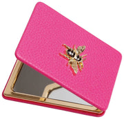Espejo compacto oblongo Alice Wheeler London - Rosa intenso