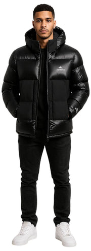 Helvetica Mountain Pioneers Anorak con capucha Pinto 2 - Negro