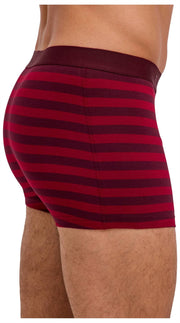 Calzoncillo bóxer Falke Daily Comfort a rayas - Borgoña