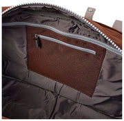 Bolso de viaje Roka Gatwick mediano de lona reciclada - Marrón chocolate