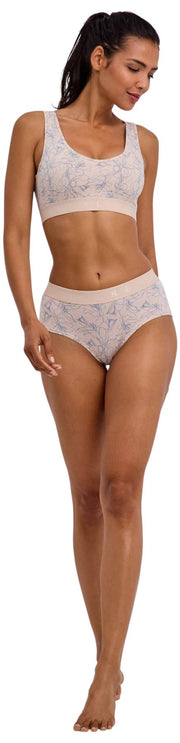 Falke Daily Comfort Print - Pack de 2 calzoncillos hipster - Beige/Azul