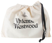 Vivienne Westwood Bolso de mano pequeño con cremallera plana y diseño de cocodrilo - Negro