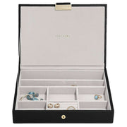 stackers-classic-jewellery-box-lid---black-raffia-34950087