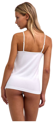 Falke Daily Top Spaghetti Sin Costuras - Blanco