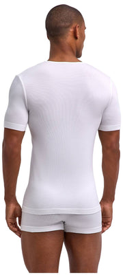 Falke Daily Camiseta Sin Costuras Con Cuello En V - Blanco