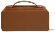 Maleta de tren Kensington de gamuza de Alice Wheeler London - Fudge Tan
