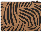 Bolso mediano con cremallera Hindbag Ema - Zebra Cinnamon Brown