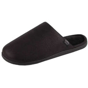 isotoner-square-patterned-smart-mule-slippers---black-34523477
