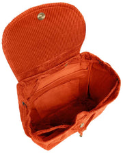 Mochila Hindbag Eliot - Terciopelo Ladrillo Naranja
