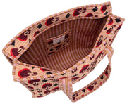Bolso tote de terciopelo Serendipity de Elie Beaumont - Café Geo Tulip Marrón