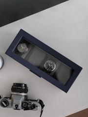 Caja para relojes Stackers de 4 piezas - Azul marino