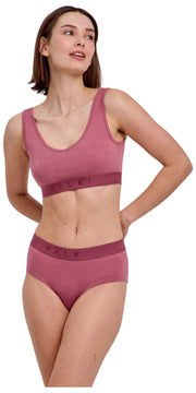 Falke Daily Comfort - Pack de 2 bralettes tipo corpiño - Rojo