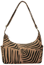 Bolso de hombro Hindbag Emile con múltiples bolsillos - Cinnamon Tiger Brown