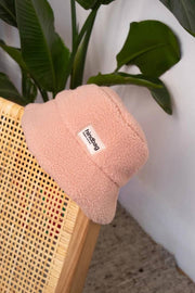Gorro de pescador Hindbag Bob Teddy - Rosa Polvo