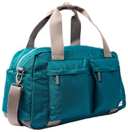 Bolso de lona reciclado mediano Roka Gatwick - Azul verde azulado profundo