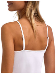 Falke Daily Top Spaghetti Sin Costuras - Blanco