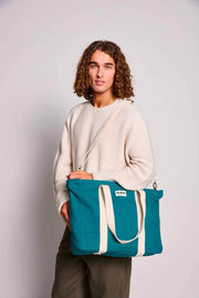 Bolso de fin de semana Hindbag Jean - Azul pavo real