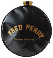 Fred Perry Bolso Barril Clásico Con Tipped - Negro/Dorado