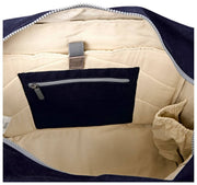 Roka Sloane Bolso tote mediano de lona de algodón - Azul marino