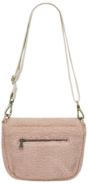 Hindbag Margault Teddy Bolso De Hombro - Rosa Polvo
