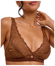 Bralette triangular Falke Delicate Touch - Deer Brown