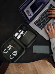 Organizador de cables mediano Stackers - Verde oliva