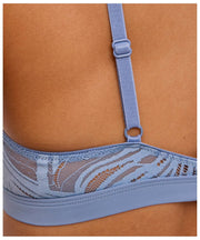 Bralette triangular Falke Delicate Touch - Azul Acero