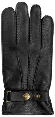 Guantes de cuero Dents Whitchurch Deerskin - Negro