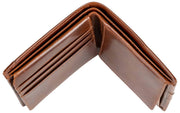 Cartera plegable Dents Itchen Coin - Marrón coñac