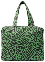 Bolso tote mediano Roka Sloane de lona de algodón - Verde alcachofa