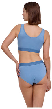 Falke Daily Comfort - Pack de 2 bralettes tipo corpiño - Azul/Beige