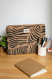 Maletín para portátil Hindbag Ava Medium de 15 pulgadas - Cinnamon Zebra Brown