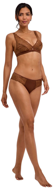 Bralette triangular Falke Delicate Touch - Deer Brown