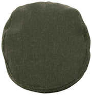 Gorra plana Dents Grafham Herringbone Tweed - Verde Bosque
