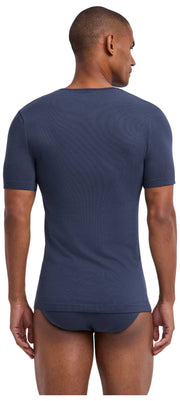 Camiseta Falke Daily Seamless con cuello en V - Gris Carbón