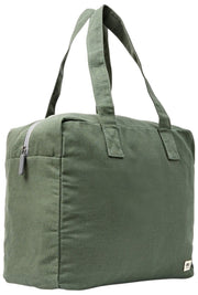 Bolso tote mediano Roka Sloane de lona de algodón - Verde Willow