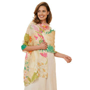 powder-linen-tropical-flora-and-fauna-scarf---coconut-cream-33941582