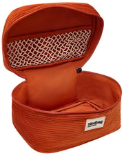 Hindbag Gaspard Vanity Bag - Terciopelo Ladrillo Naranja