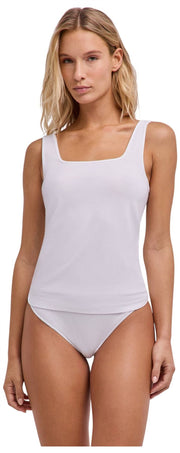 Falke Daily Camiseta Sin Mangas Sin Costuras - Blanco