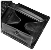 Cartera plegable Dents Itchen Coin - Negro